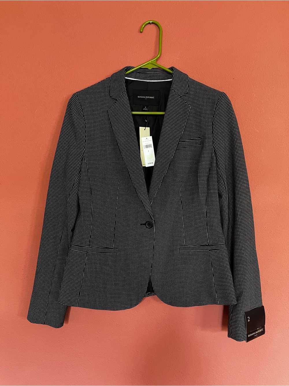 New w/ Tags Banana Republic Blazer Black and White